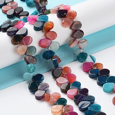 Natural Agate Beads Strands G-G021-04A-06-1