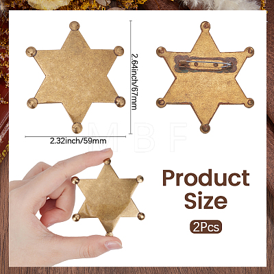 2Pcs Iron Blank Brooch Base Settings FIND-CY0002-11-1