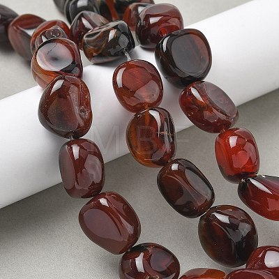 Natural Red Agate Beads Strands G-H295-D01-14-1