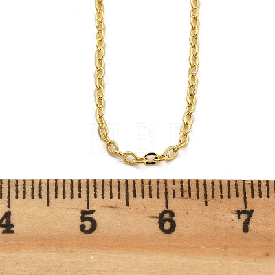 Brass Cable Chain Necklaces for Women NJEW-D302-48G-1