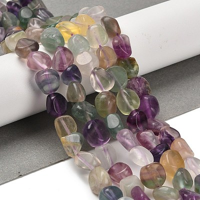 Natural Colorful Fluorite Beads Strands G-P497-01E-10-1
