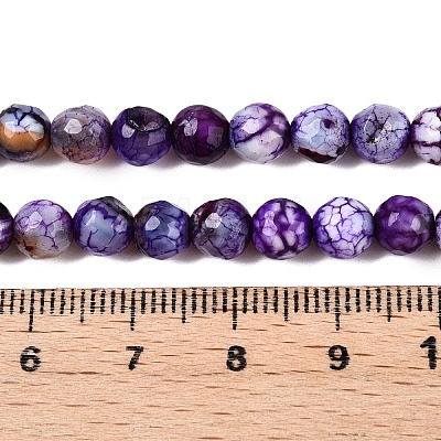 Natural Crackle Agate Beads Strands X-G-T119-01A-05-1