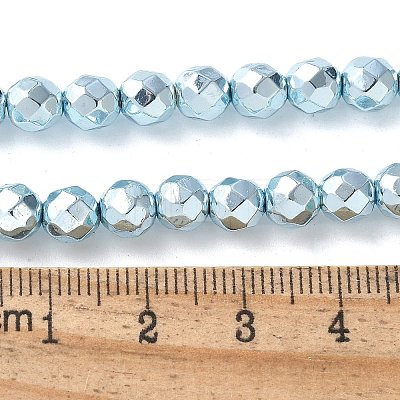 Electroplated Synthetic Non-magnetic Hematite Beads Strands G-B132-B01-01H-1