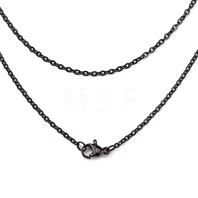 304 Stainless Steel Cable Chain Necklaces STAS-L164C-01B-1