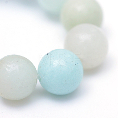 Round Natural Grade A Amazonite Bead Strands X-G-R345-6mm-16-1