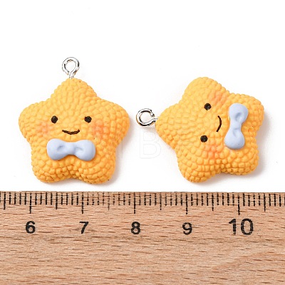 Opaque Resin Pendants RESI-G127-01C-1