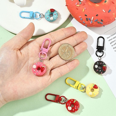 5Pcs Resin Pendant Decorations HJEW-YW00311-1