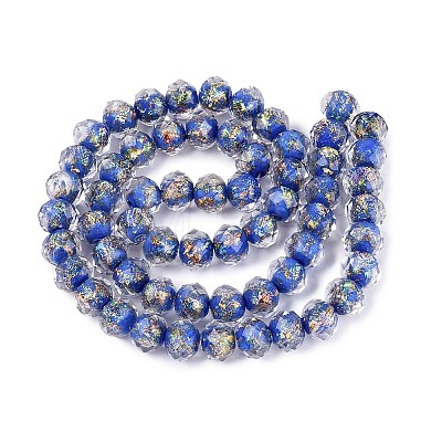 Handmade Foil Glass Beads FOIL-Q001-02A-1