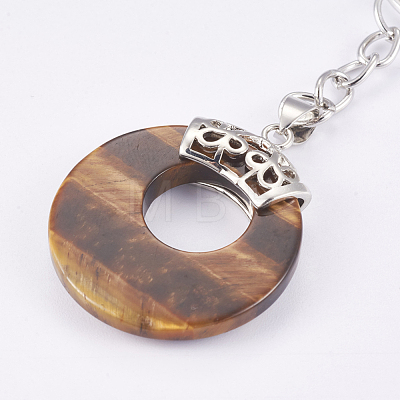 Natural Tiger Eye Keychain KEYC-P041-D21-1