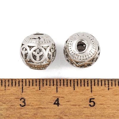 Rack Plating Alloy Beads FIND-C055-07P-1