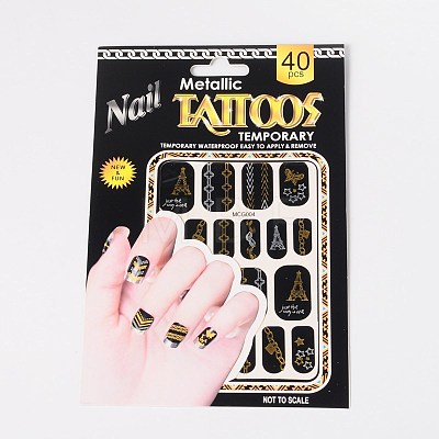 Mixed Style Removable Fake Temporary Tattoos Paper Stickers AJEW-O025-M-1