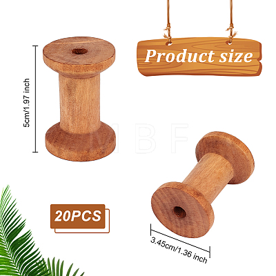 Wooden Empty Spools for Wire TOOL-WH0125-86-1