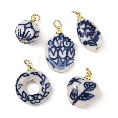 Handmade Porcelain Pendants PALLOY-JF06044-1