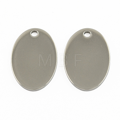 304 Stainless Steel Stamping Blank Tag Pendants STAS-S028-02-1