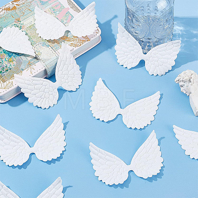 20Pcs Cloth & Glitter Powder Iron on Sew on Patches DIY-GF0014-66-1