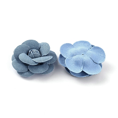 Denim Cloth Flowers DIY-WH0409-37A-1