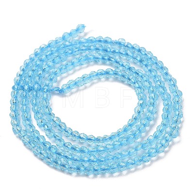 Transparent Glass Beads Strands GLAA-H021-03-13-1
