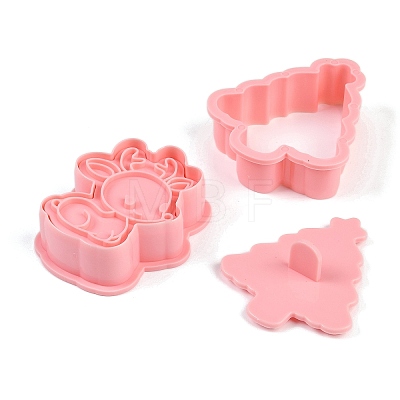 Christmas Plastic Cookie Candy Food Cutters Molds DIY-K080-03-1