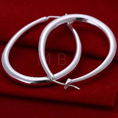 Brass Hoop Earrings EJEW-BB09678-1