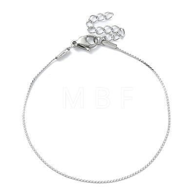 304 Stainless Steel Serpentine Chain Bracelets BJEW-D020-01P-1