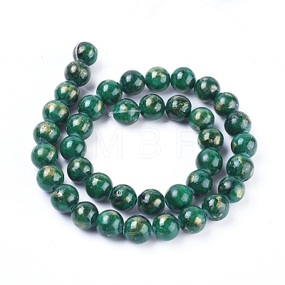 Natural Mashan Jade Beads Strands G-F670-A17-4mm-1