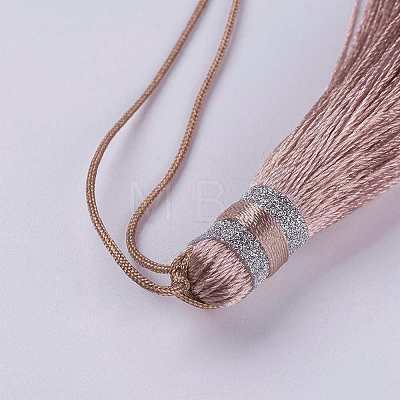 Nylon Thread Tassel Big Pendant Decorations NWIR-K019-A12-1