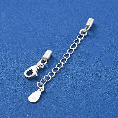 925 Sterling Silver Curb Chain Extender STER-G039-01C-S-1