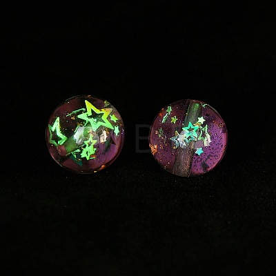 Luminous Transparent Resin Beads RESI-F073-03D-1