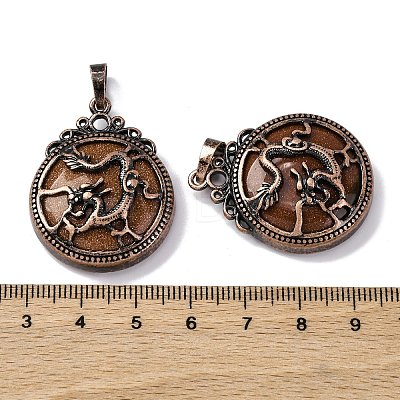 Synthetic Goldstone Pendants G-A241-02R-18-1