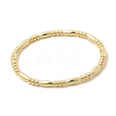 Barrel Brass Hinged Bangles for Women BJEW-H639-05A-G-1