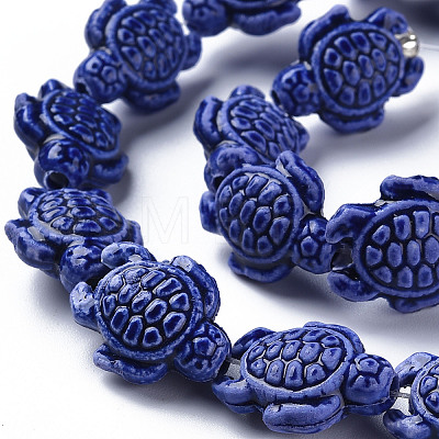 Handmade Porcelain Ceramic Beads Strands PORC-Q265-007D-1