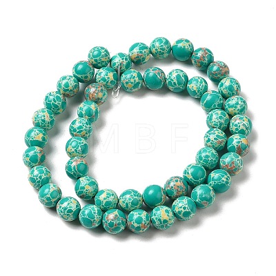 Synthetic Imperial Jasper Dyed Beads Strands G-P507-01A-01-1