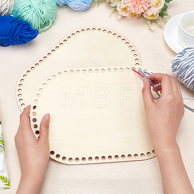   DIY Knitting Crochet Wooden Bag Bottom Shaper DIY-PH0010-24-1