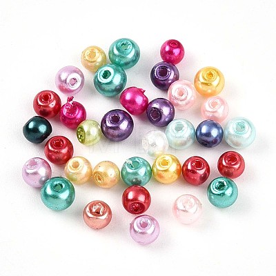 Glass Pearl Beads HY-Q003-3mm-M01-1