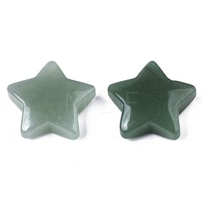 Natural Green Aventurine Star Shaped Worry Stones G-T132-002A-07-1