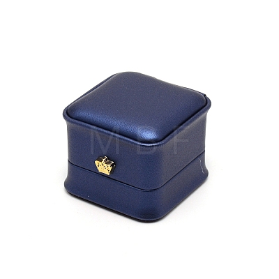 PU Imitation Leather Ring Gift Boxes CON-WH0092-05B-1