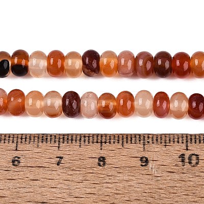 Natural Carnelian Bead Strands X-G-R403-4x6-16-1