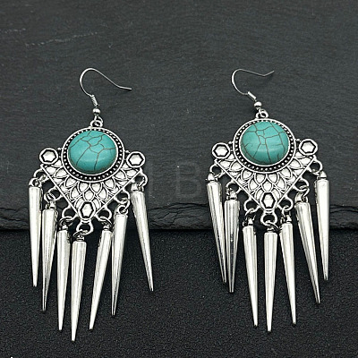 Ethnic Style Alloy Tassel Dangle Earrings LS-WV5969-2-1