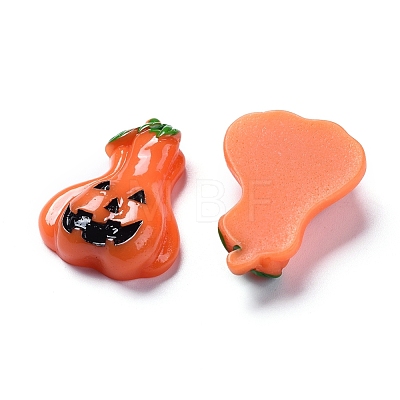 Halloween Theme Opaque Resin Cabochons X-RESI-D0003-18-1