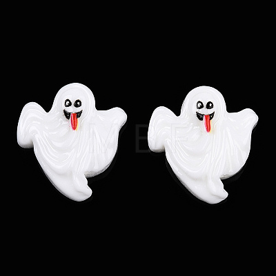 Halloween Opaque Resin Cabochons RESI-T055-08-1