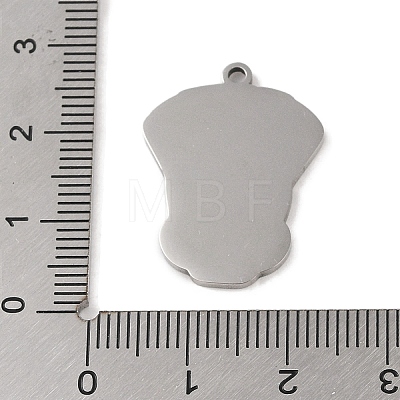 Non-Tarnish 304 Stainless Steel Pendants STAS-C095-16P-1