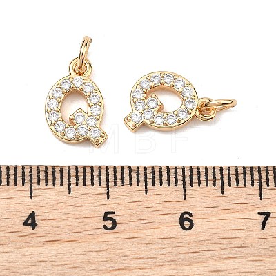 SHEGRACE Brass Micro Pave Clear Cubic Zirconia Pendants XGRQ29939-394G-Q-1