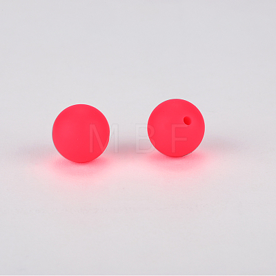 Round Silicone Focal Beads SI-JX0046A-03-1