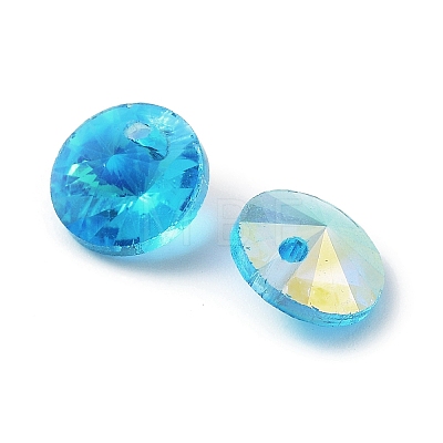 Electroplate Transparent Glass Beads EGLA-Z002-AB05-1