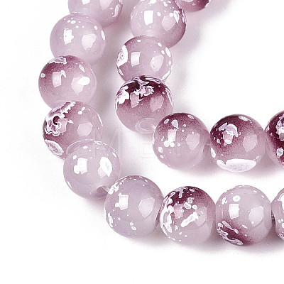 Baking Paint Glass Beads X1-DGLA-N015-8mm-05-1