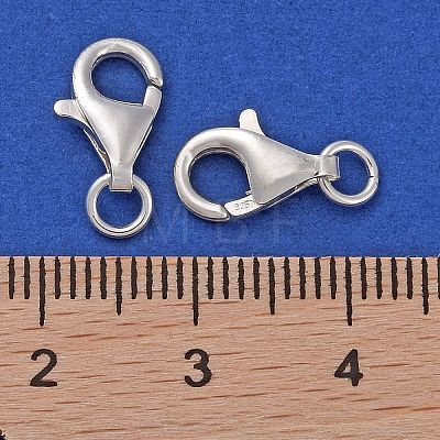 925 Sterling Silver Lobster Claw Clasps STER-K167-074C-S-1