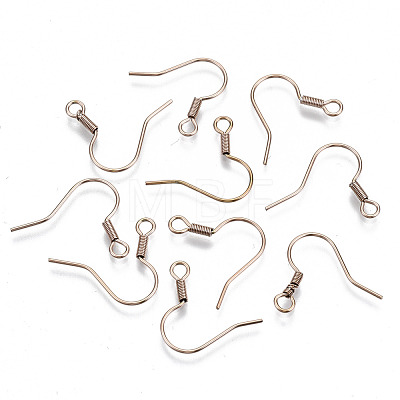 304 Stainless Steel Earring Hooks STAS-S111-002RG-NR-1