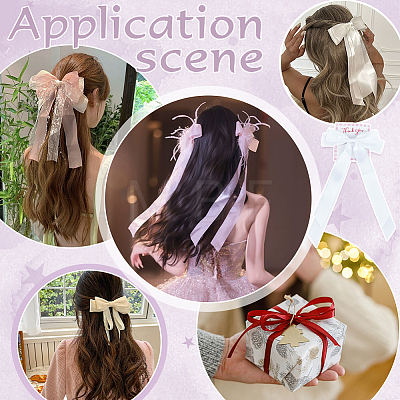 20Pcs Polyester Alligator Hair Clips AJEW-PH0008-59A-1