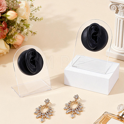 2Pcs 2 Styles Soft Silicone Ear Displays Mould ODIS-UN0001-28B-1