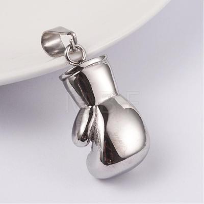 316 Surgical Stainless Steel Pendants STAS-L186-072AS-1